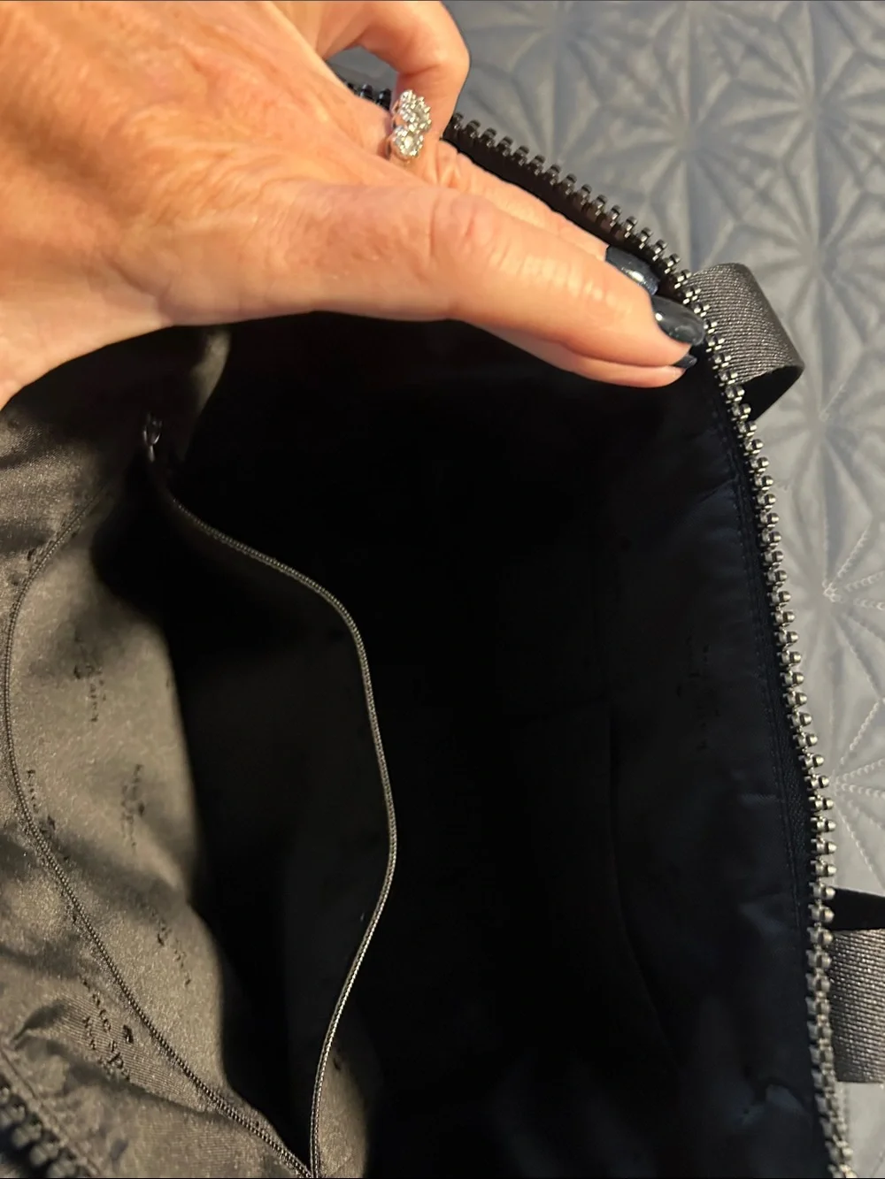 kate spade Black Quilted Laptop Tote